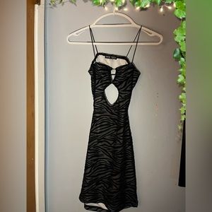 Mini black dress
